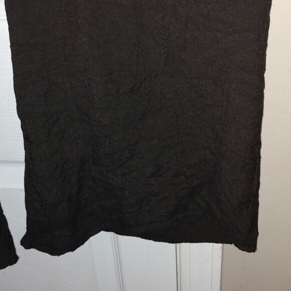 Rue21 black wide leg wide elastic band pull on casual dress pants  Sz  L - Picture 4 of 7